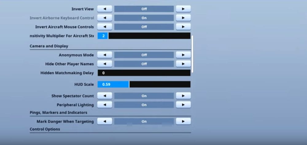 Mongraal Game Settings