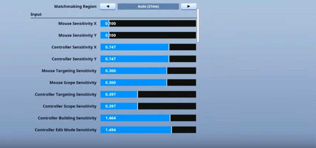 tfue mouse settings fortnite