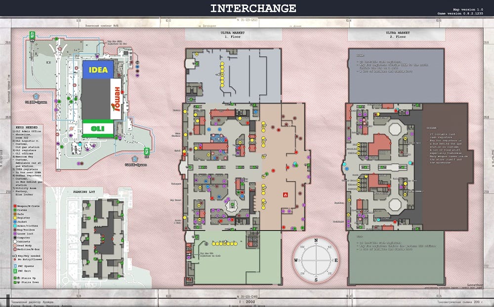 interchange map loot guide escape from tarkov