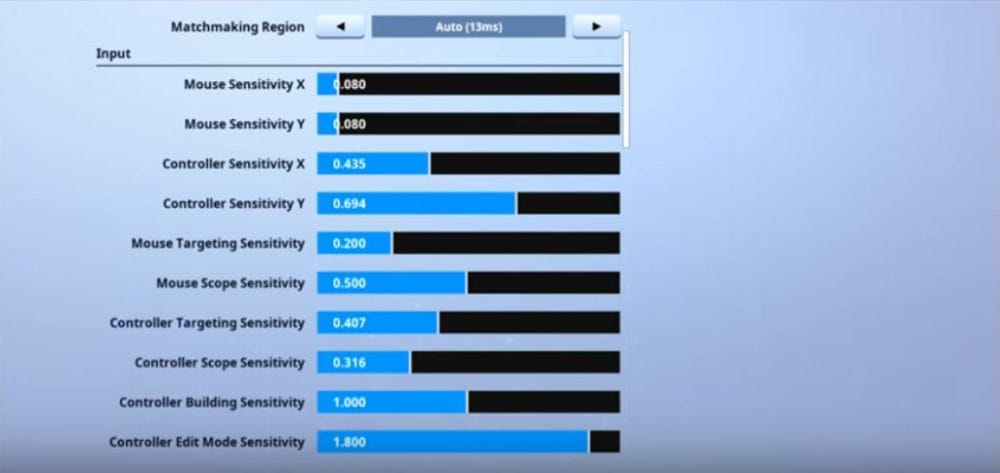 Chap Fortnite Mouse Settings