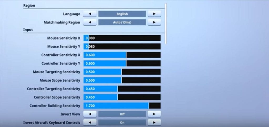 Khuna Fortnite Mouse Settings