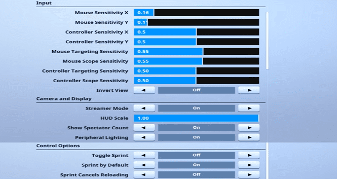 KingRichard Fortnite Mouse Settings