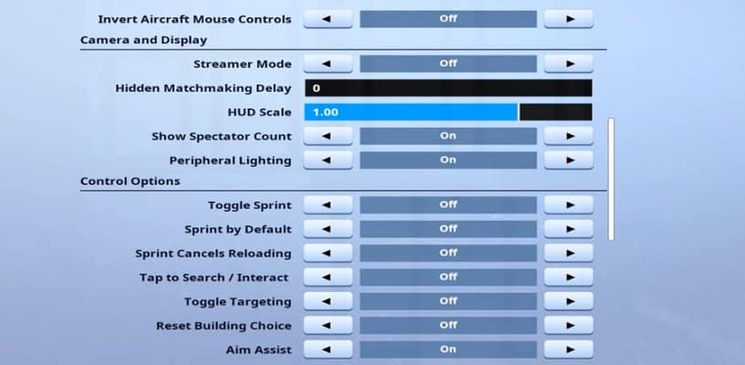 F1veskill Game Settings