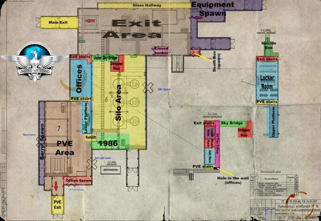 factory map escape from tarkov guide