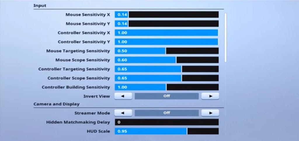 Magin Fortnite Mouse Settings