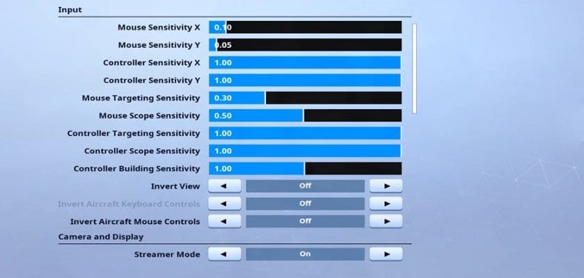 Nick Eh 30 Fortnite Mouse Settings