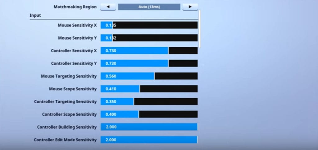 Assault Controller Sensitivity