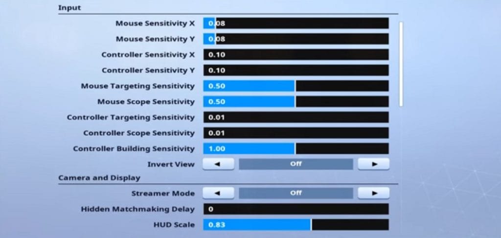 Jamside Fortnite Mouse Settings