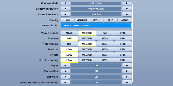 LOLiTO FDEZ Fortnite Video settings