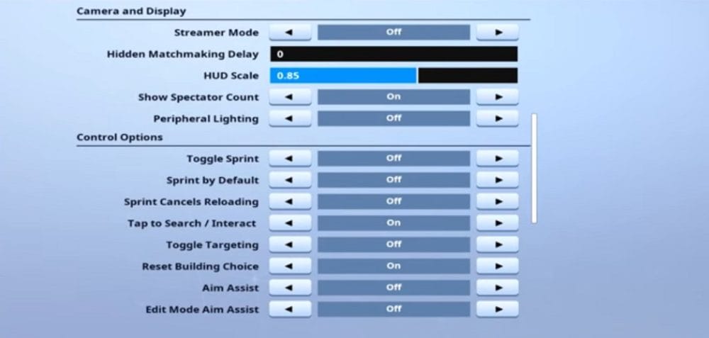 Osmo Game Settings