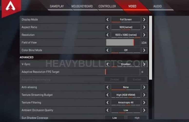 RustyMachine Apex Legends Video settings