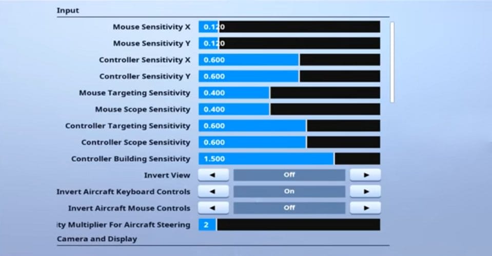 ZexRow Fortnite Mouse Settings