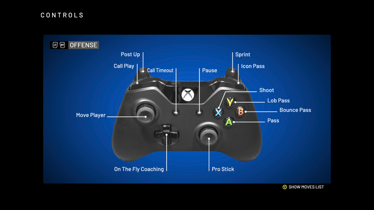 offense controls NBA 2k20